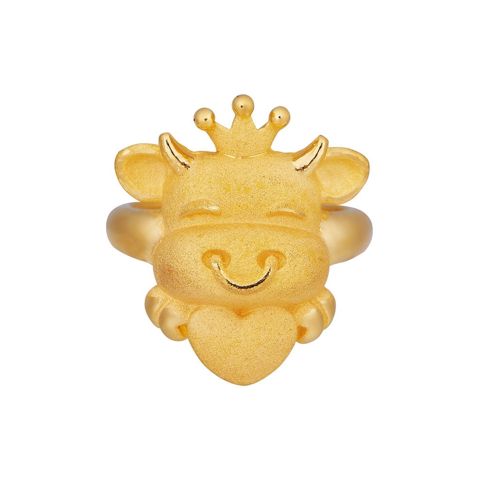 순금 러브카우 돌반지 3.75g